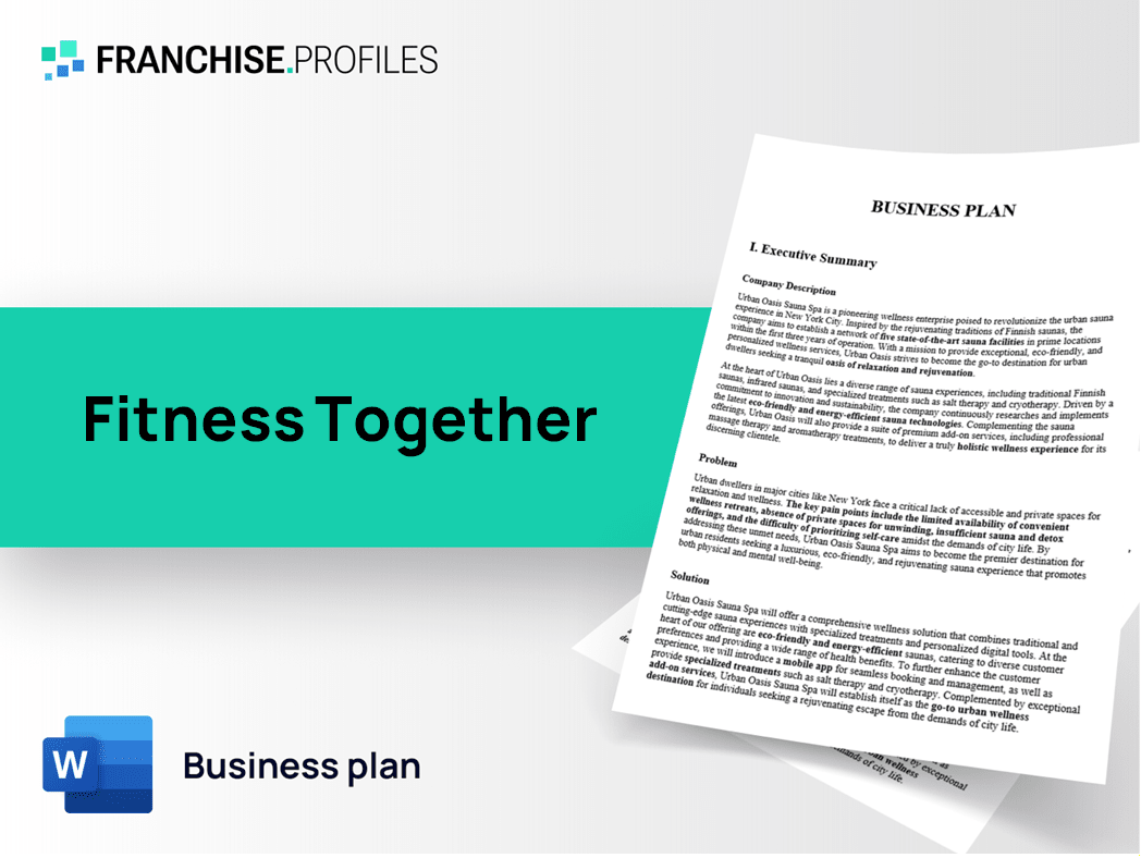 Fitness Together Franchise Business Plan Template