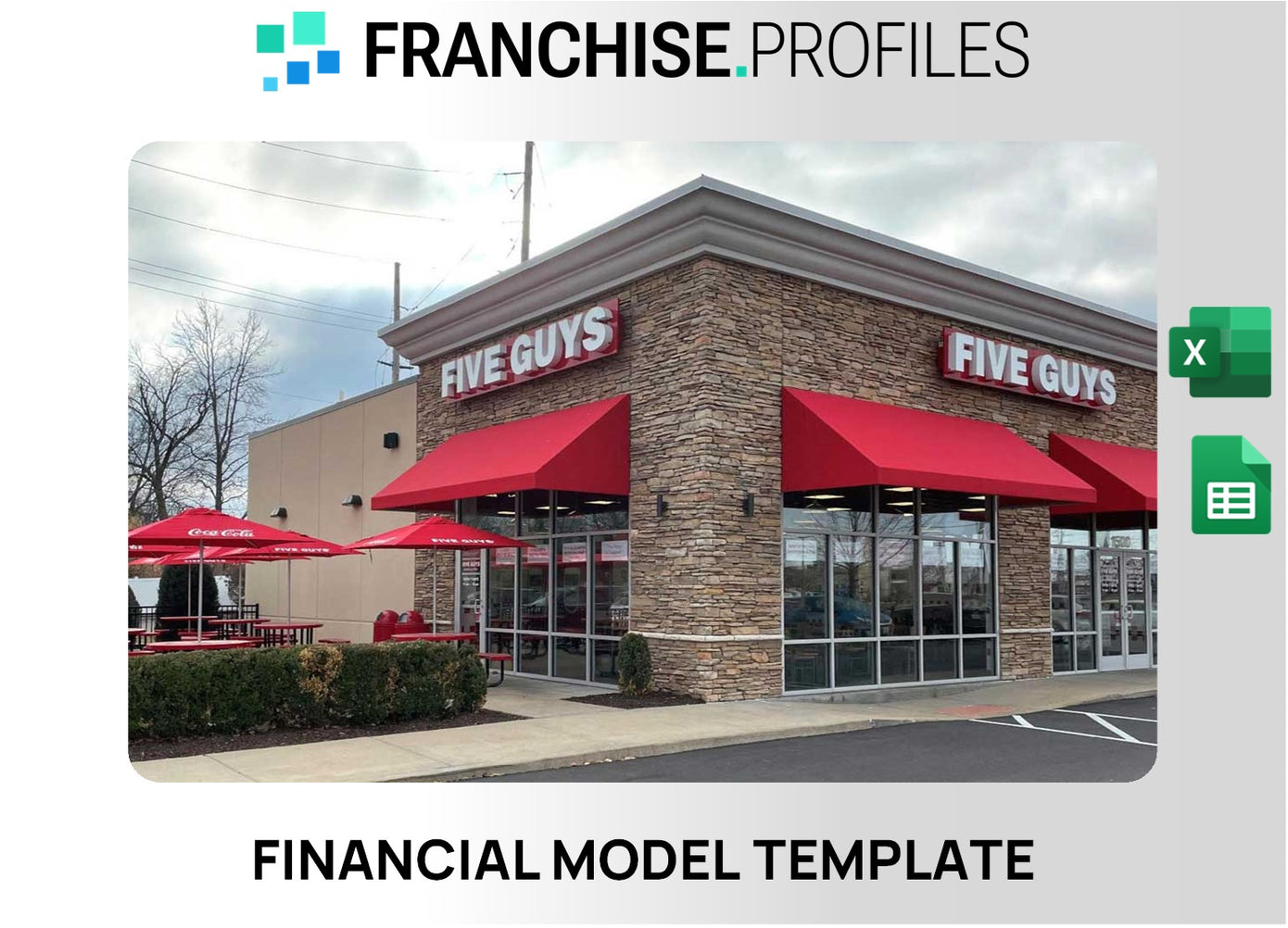 Five Guys Burgers and Fries Franchise Financial Model Template