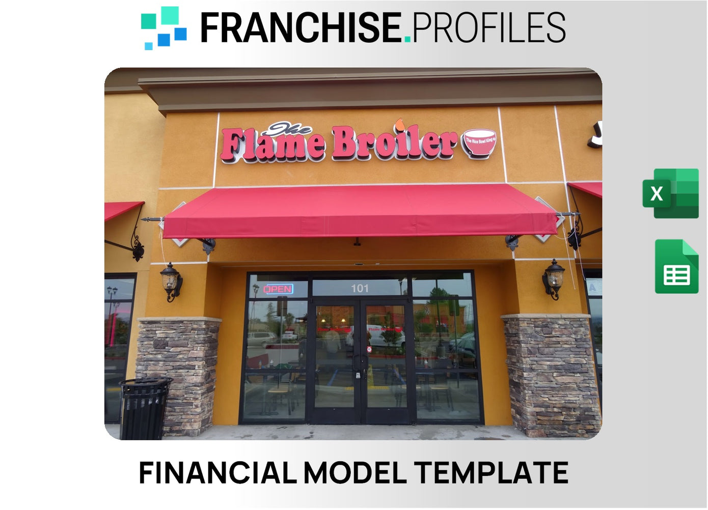 Flame Broiler Franchise Financial Model Template