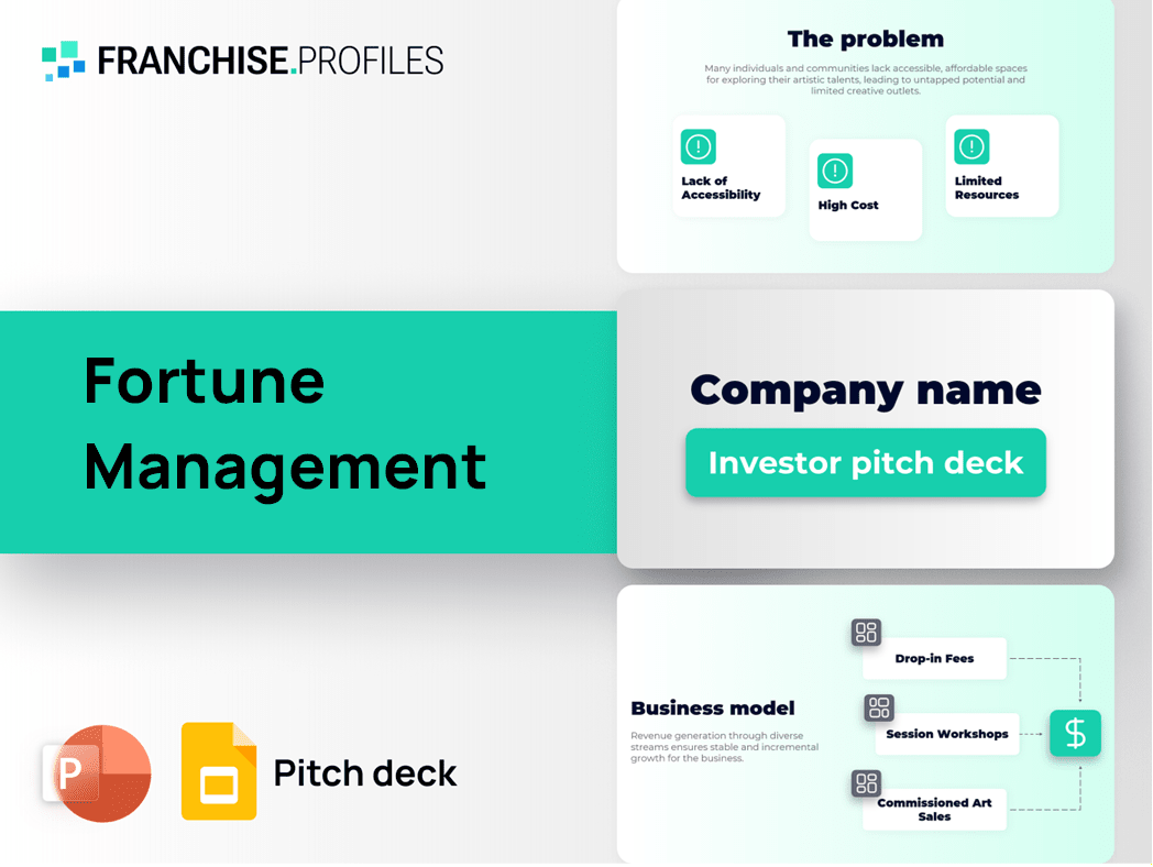 Fortune Management Franchise Pitch Deck Template