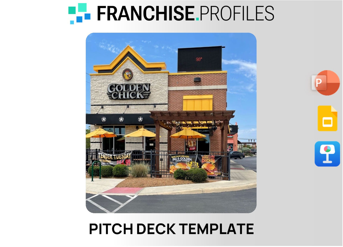 Golden Chick Franchise Pitch Deck Template