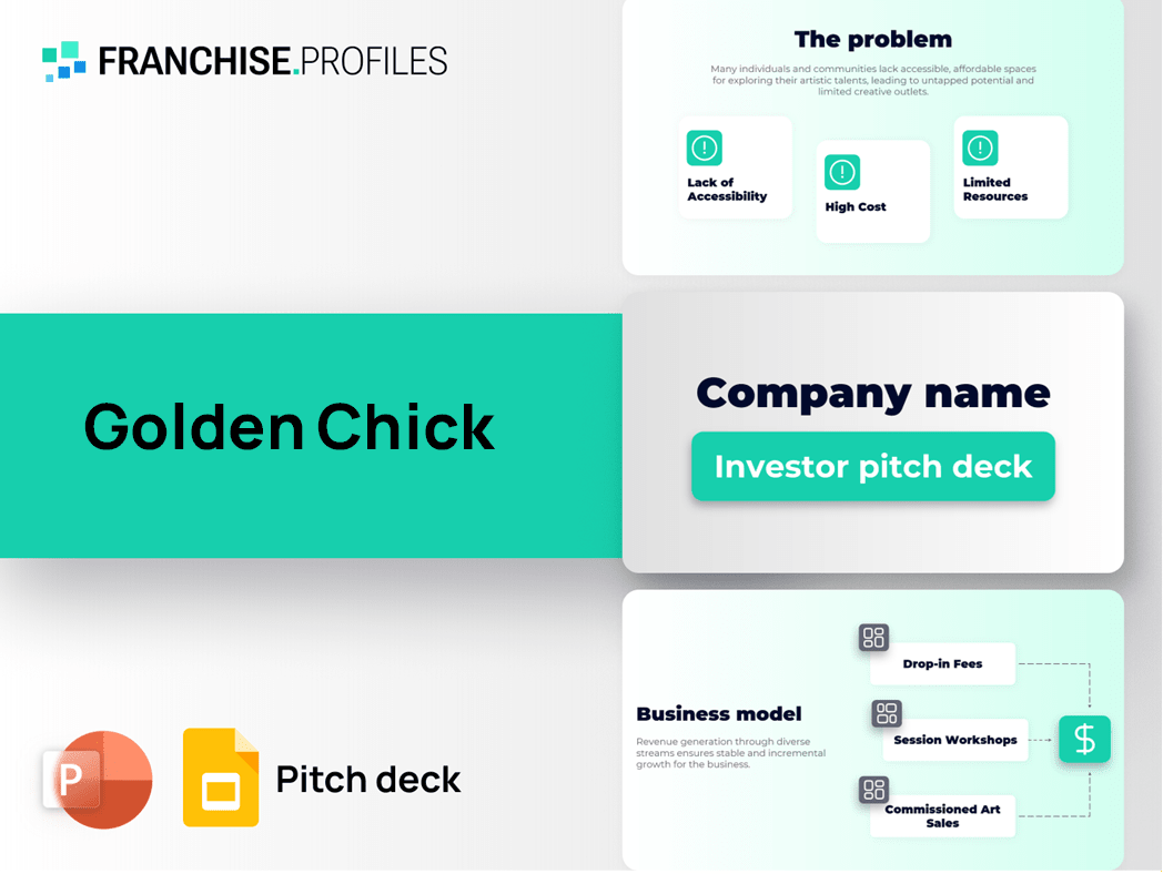 Golden Chick Franchise Pitch Deck Template
