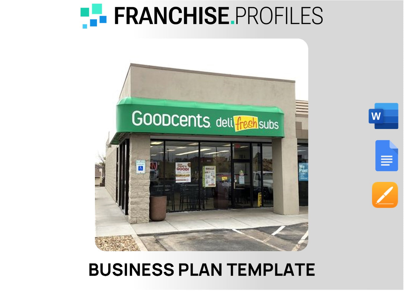Goodcents Deli Fresh Subs Franchise Business Plan Template