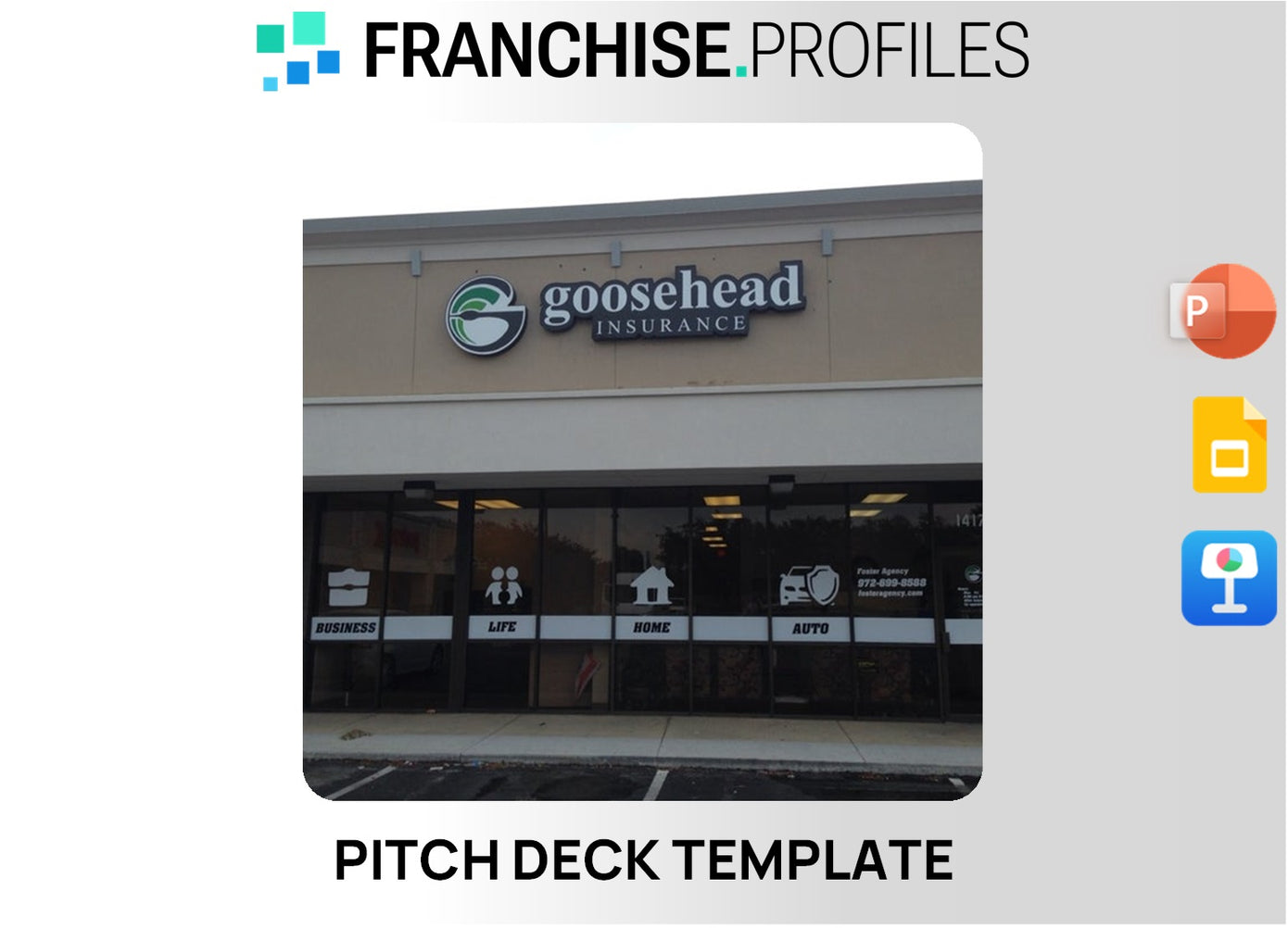 Goosehead Insurance Franchise Pitch Deck Template