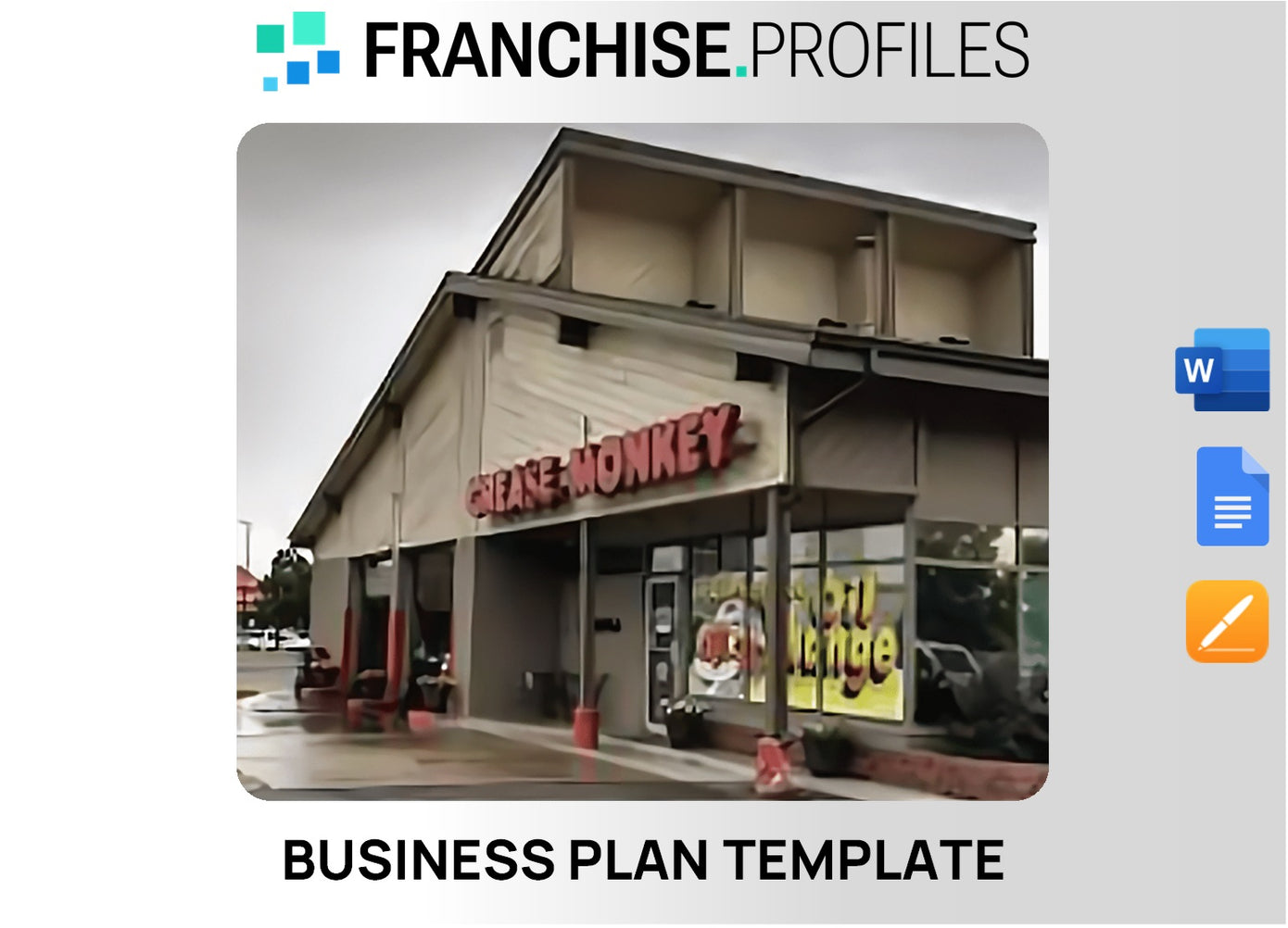 Grease Monkey Franchise Business Plan Template
