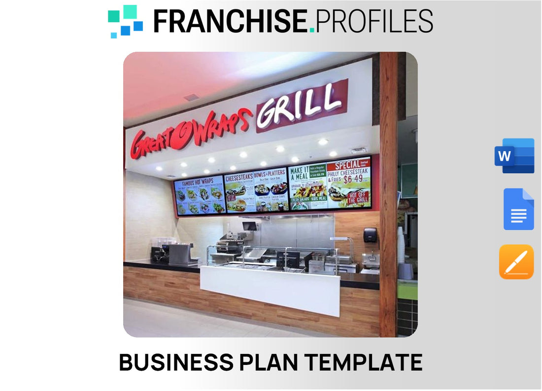 Great Wraps Grill Franchise Business Plan Template