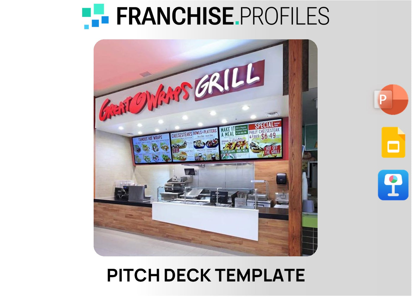 Great Wraps Grill Franchise Pitch Deck Template