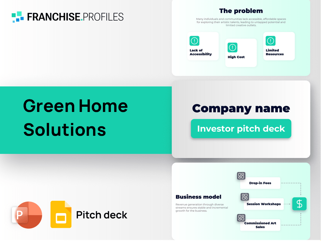 Green Home Solutions Franchise Pitch Deck Template