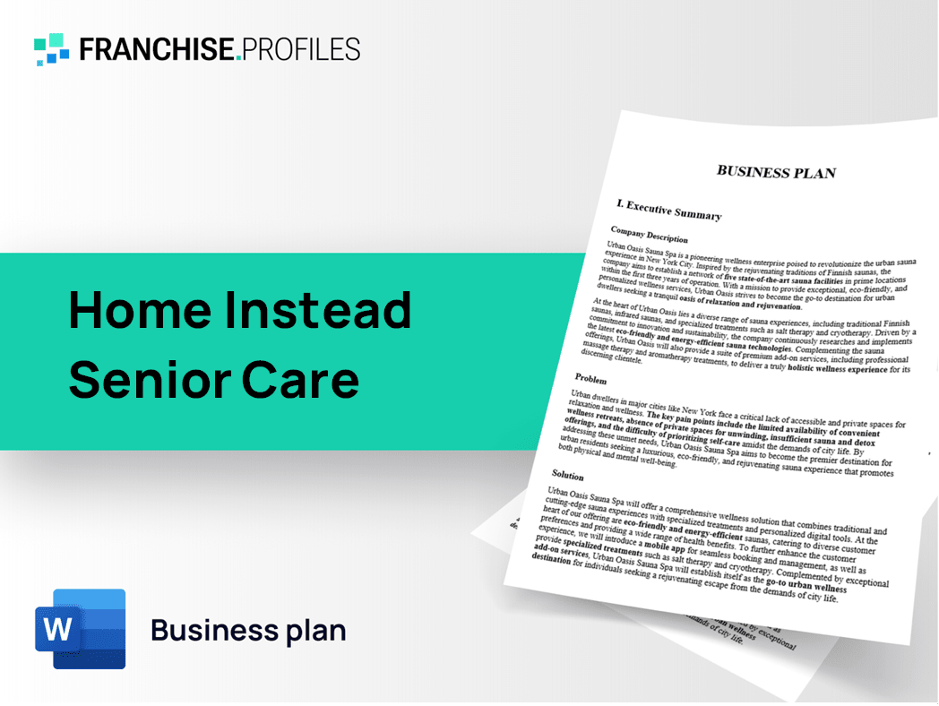 Home Instead Senior Care Franchise Business Plan Template