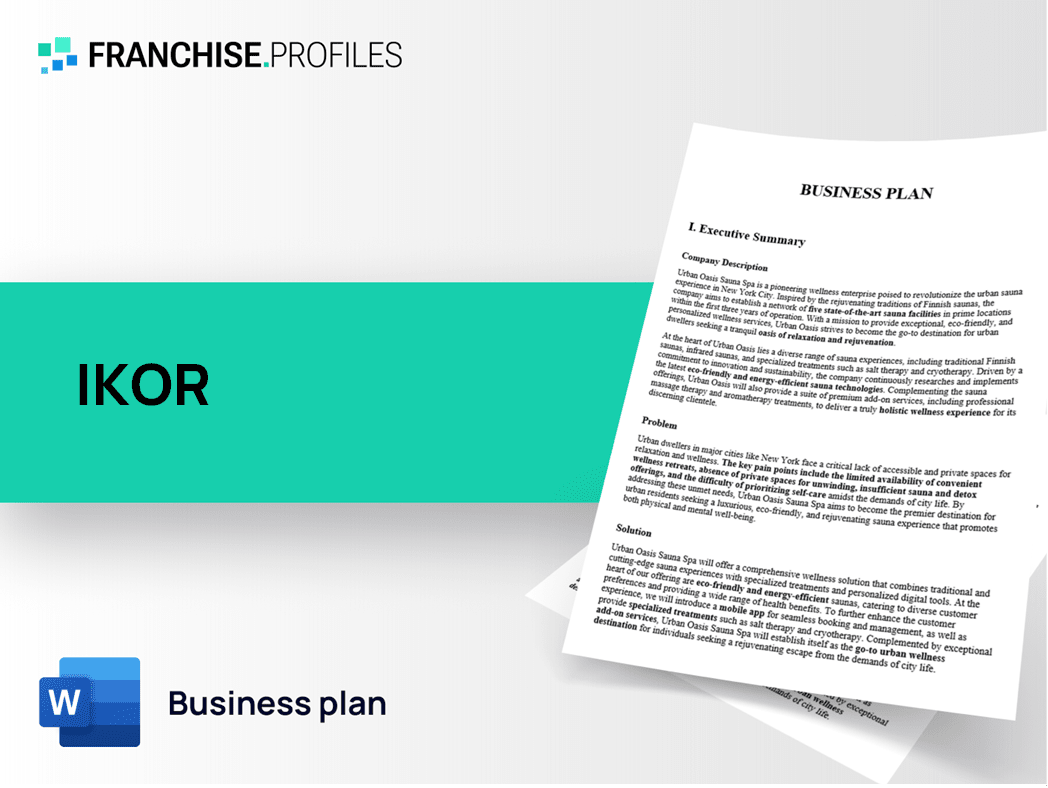 IKOR Franchise Business Plan Template