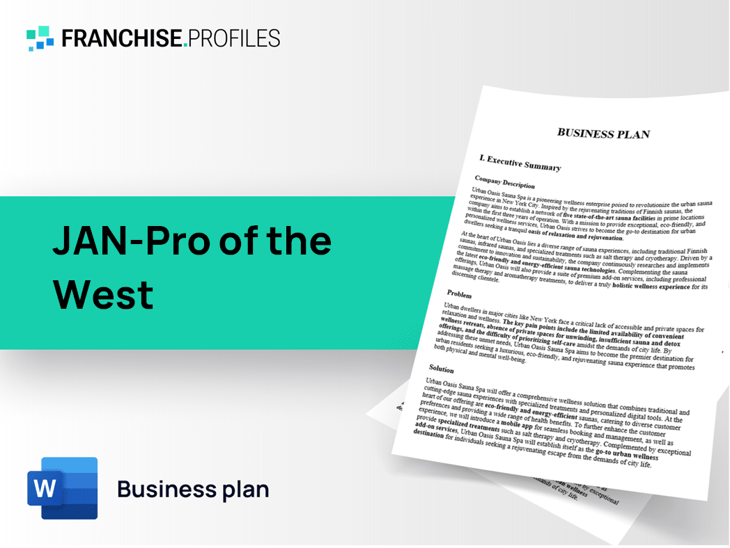 JAN-Pro of the West Franchise Business Plan Template