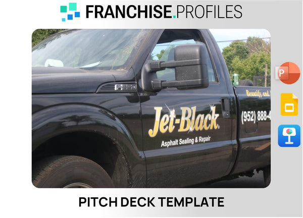 Jet-Black Franchise Pitch Deck Template