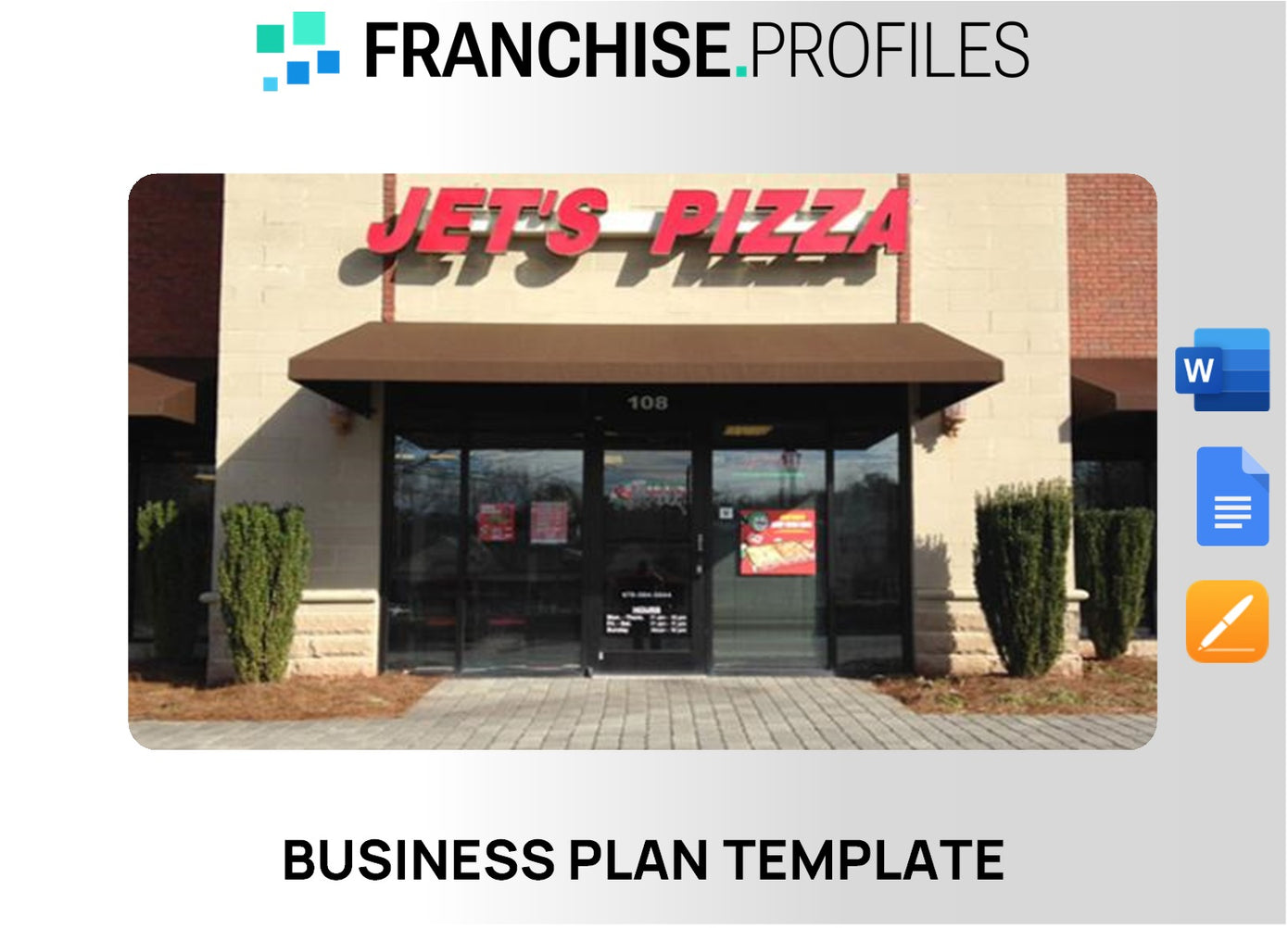 Jet's Pizza Franchise Business Plan Template