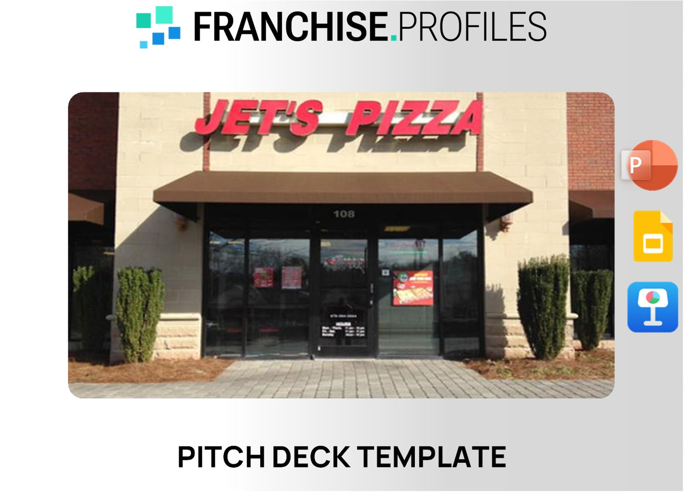 Jet's Pizza Franchise Pitch Deck Template
