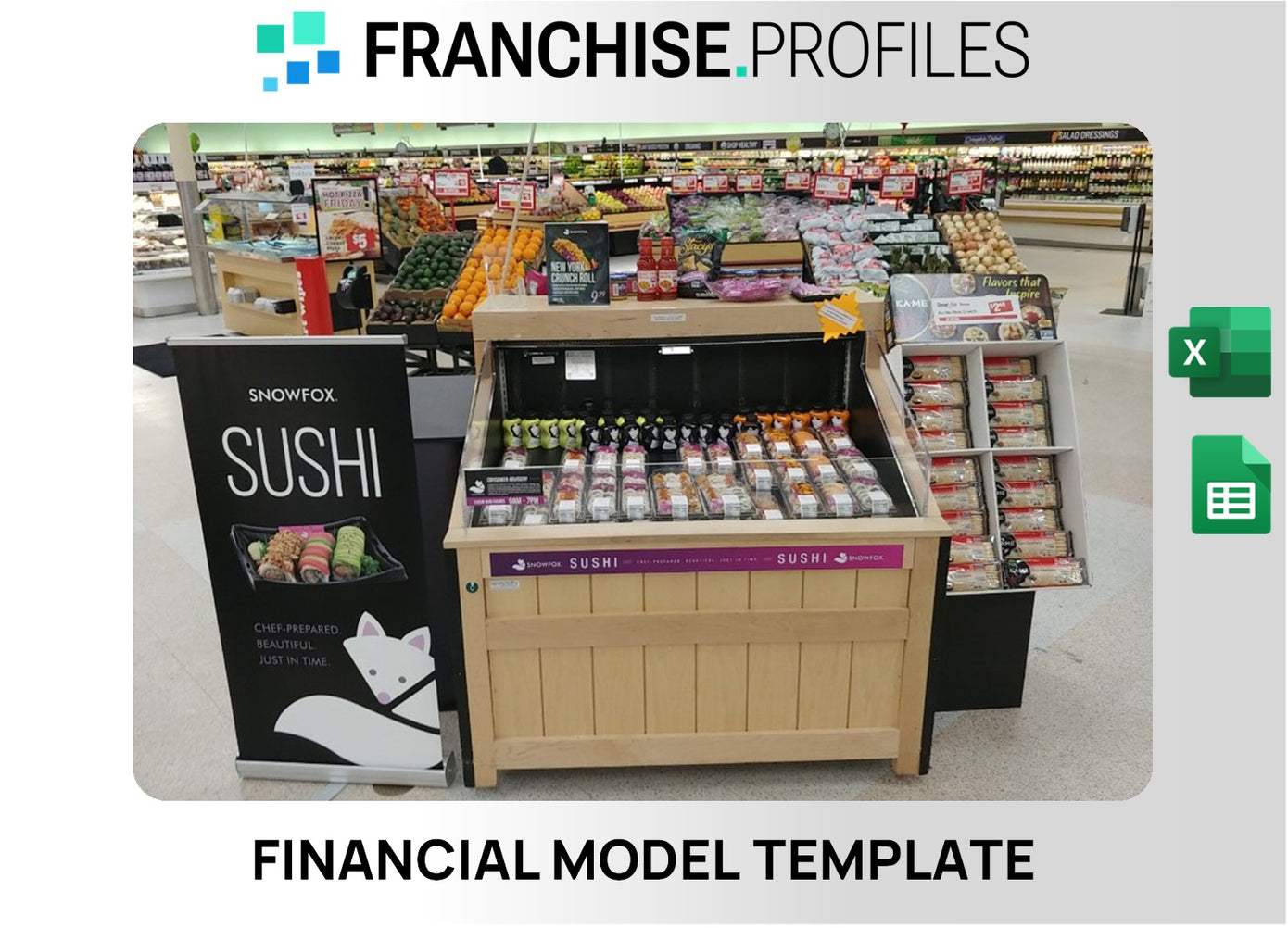 JFE Sushi Box Snow Fox Franchise Financial Model Template