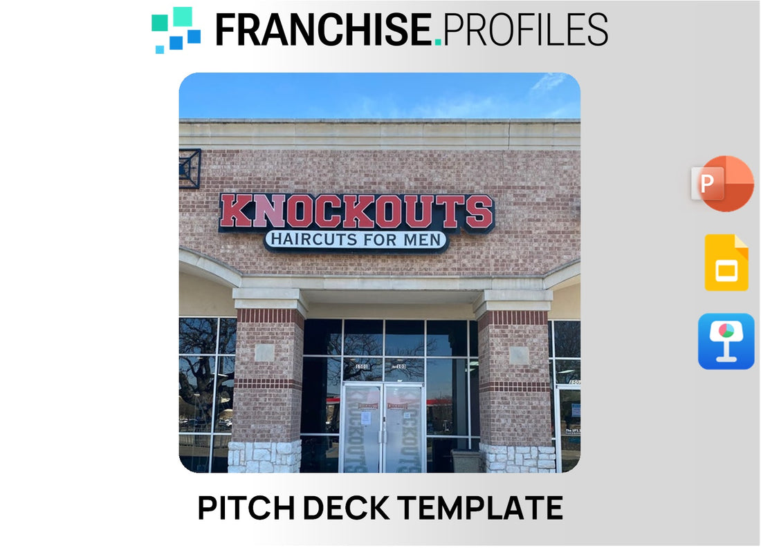 Knockouts Haircuts for Men Franchise Pitch Deck Template