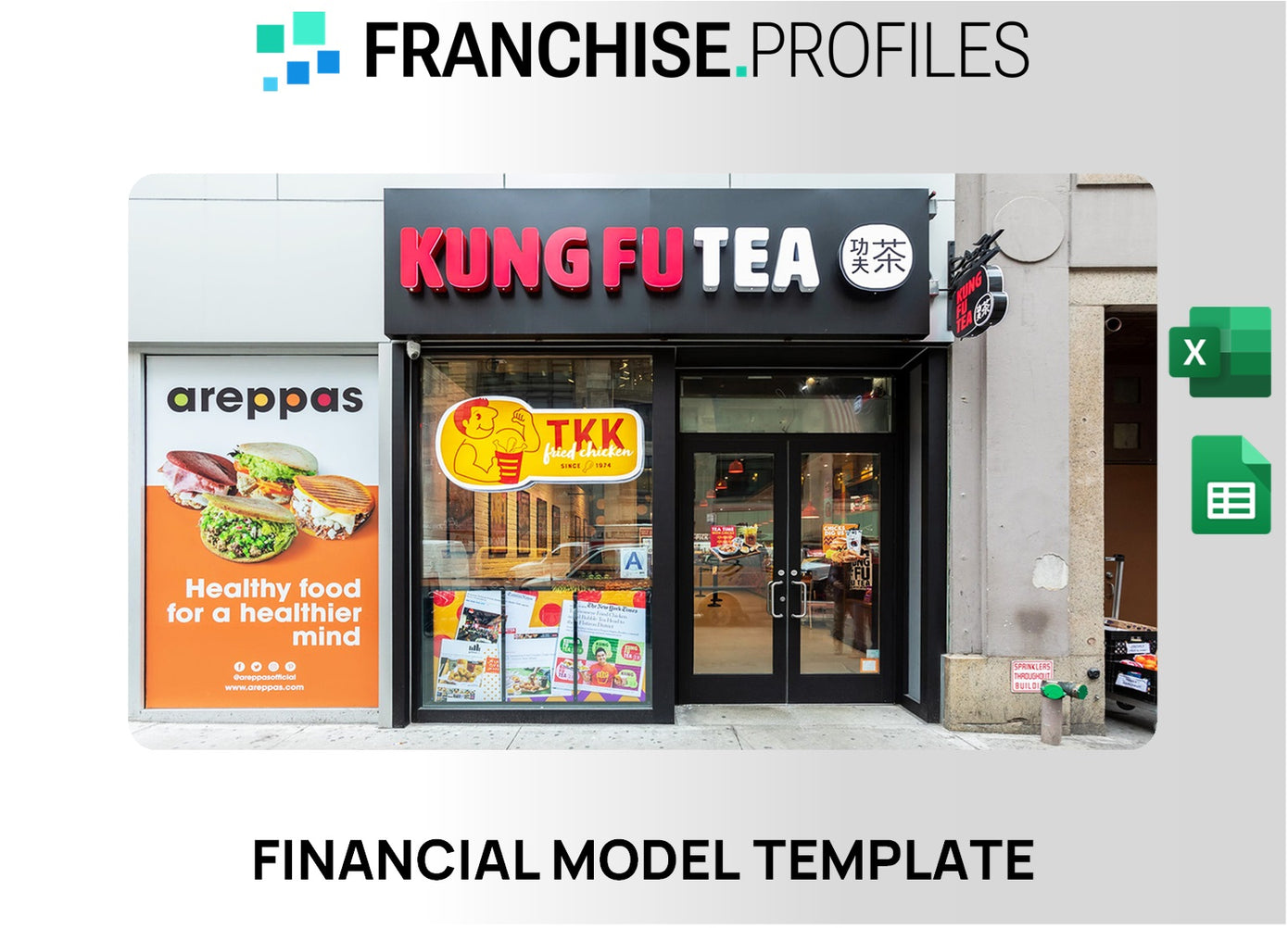 Kung Fu Tea Franchise Financial Model Template