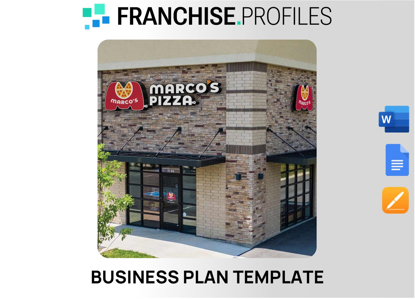 Marco's Pizza Franchise Business Plan Template