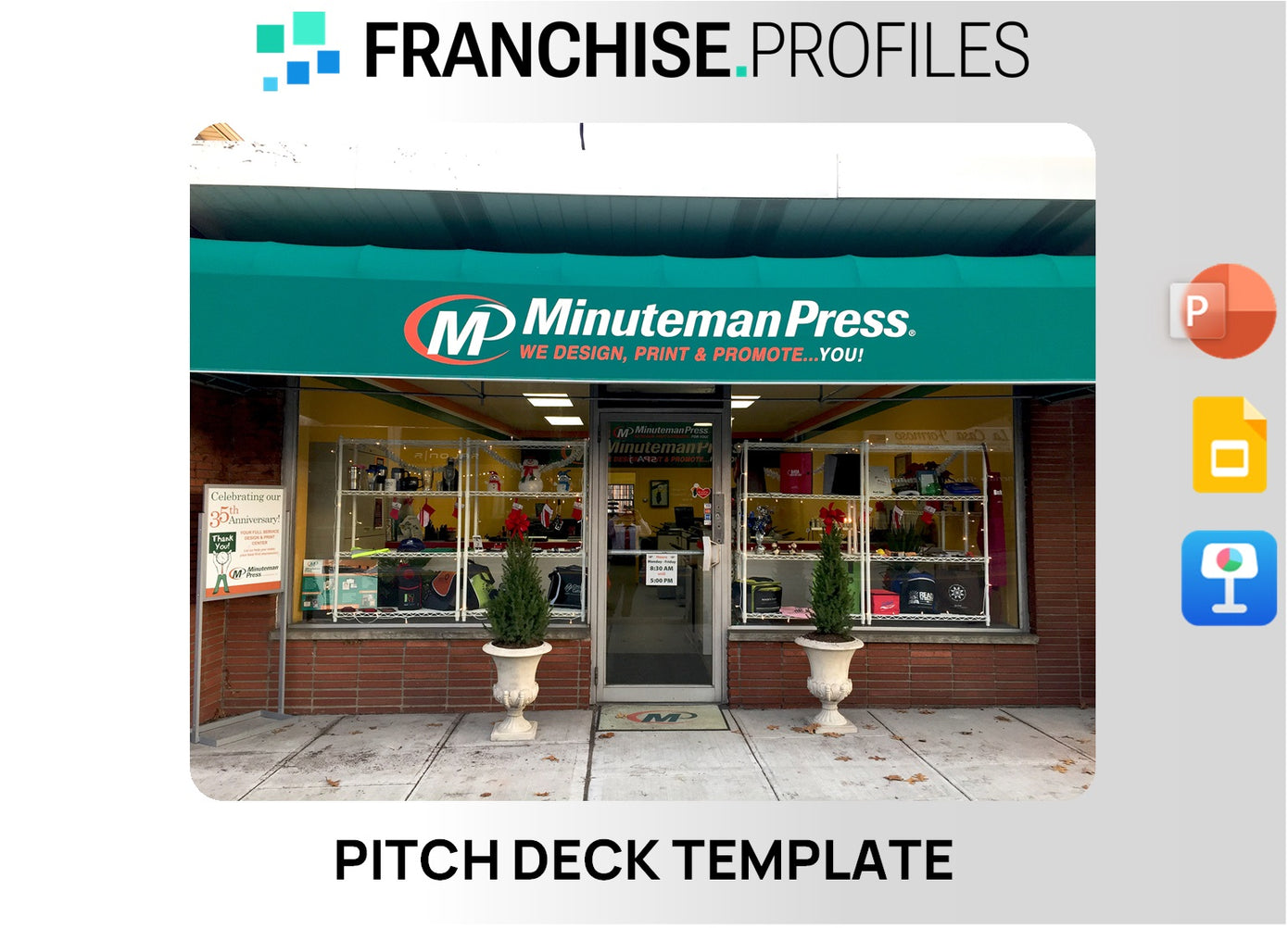 Minuteman Press Franchise Pitch Deck Template