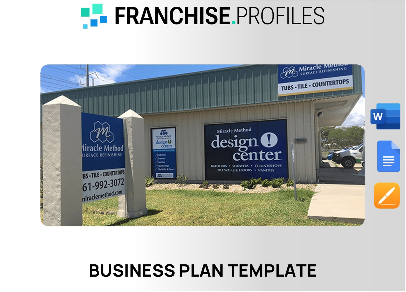 Miracle Method Franchise Business Plan Template