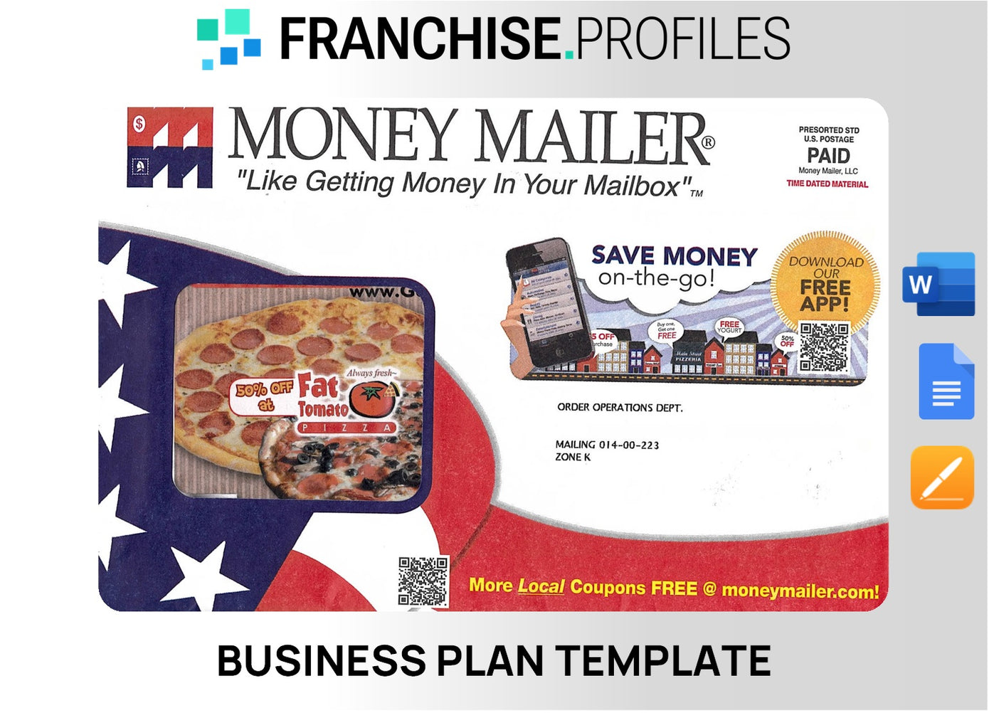 Money Mailer Franchise Business Plan Template