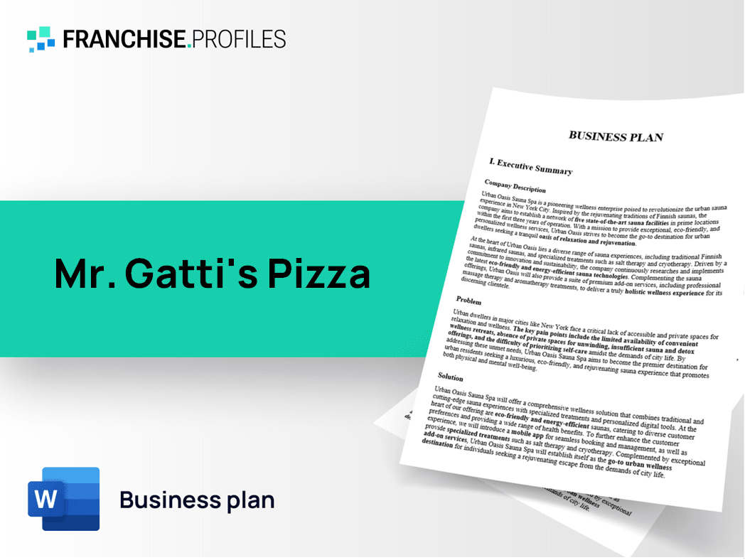 Mr. Gatti's Pizza Franchise Business Plan Template
