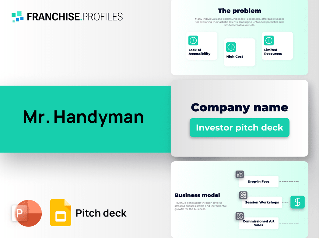 Mr. Handyman Franchise Pitch Deck Template