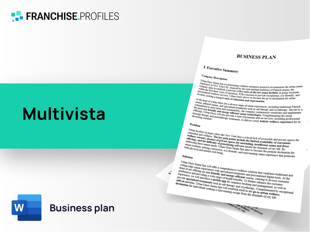 Multivista Franchise Business Plan Template