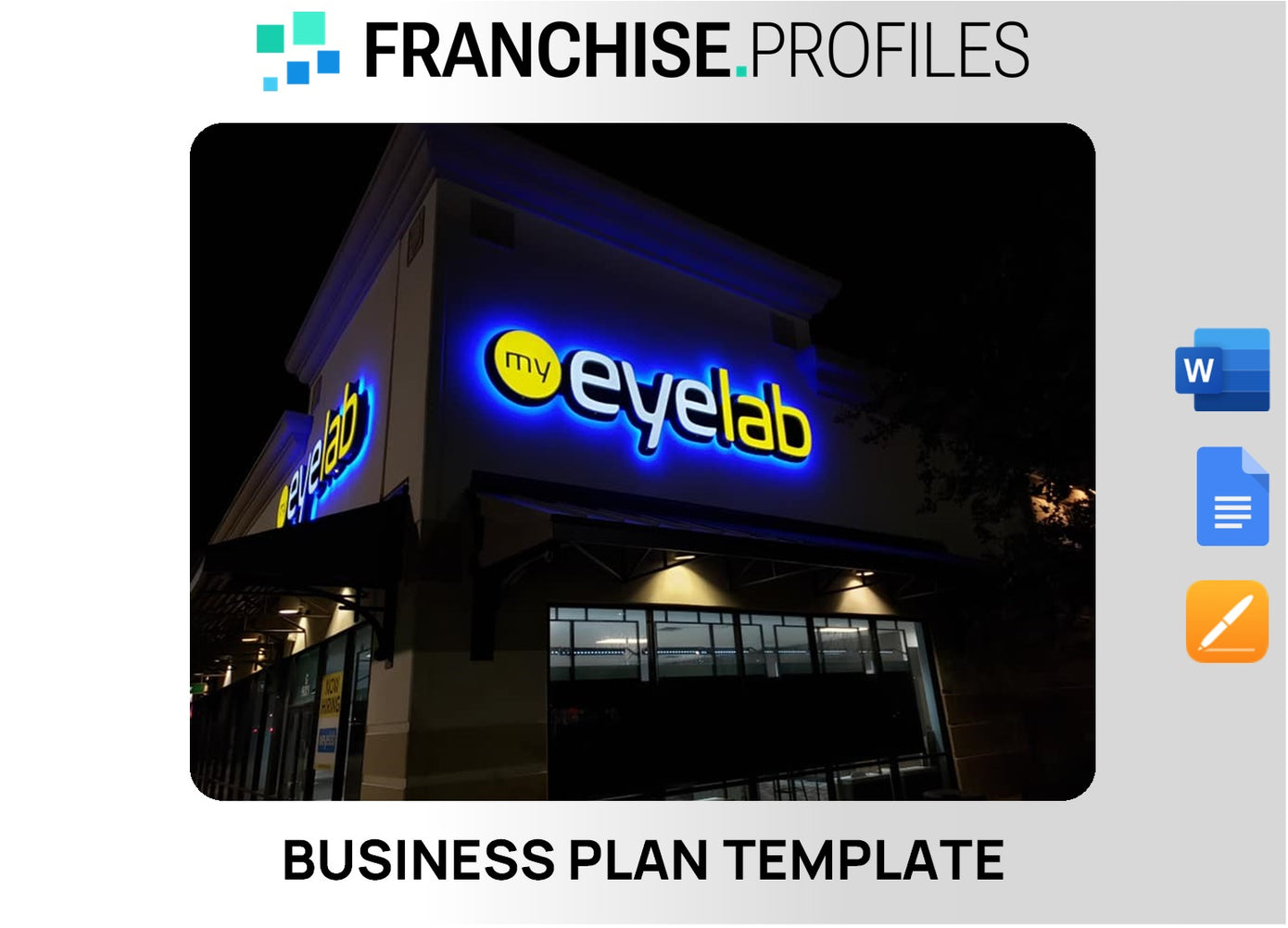 My Eyelab Franchise Business Plan Template