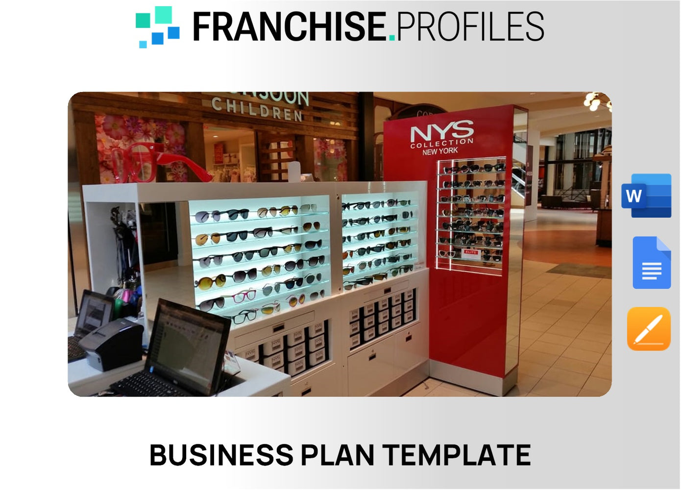 NYS Collection Eyewear Franchise Business Plan Template