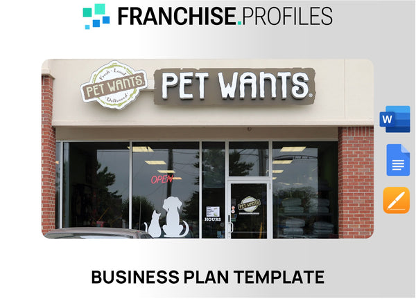 Pet Wants Franchise Business Plan Template
