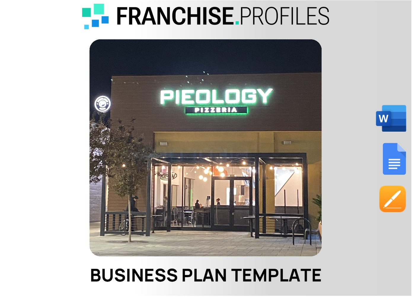 Pieology Franchise Business Plan Template