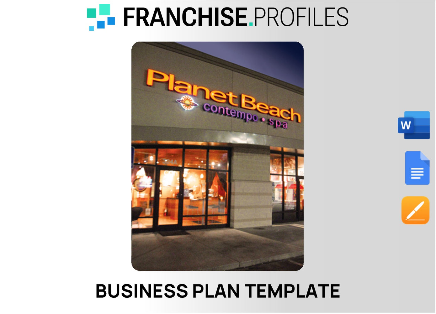 Planet Beach Franchise Business Plan Template