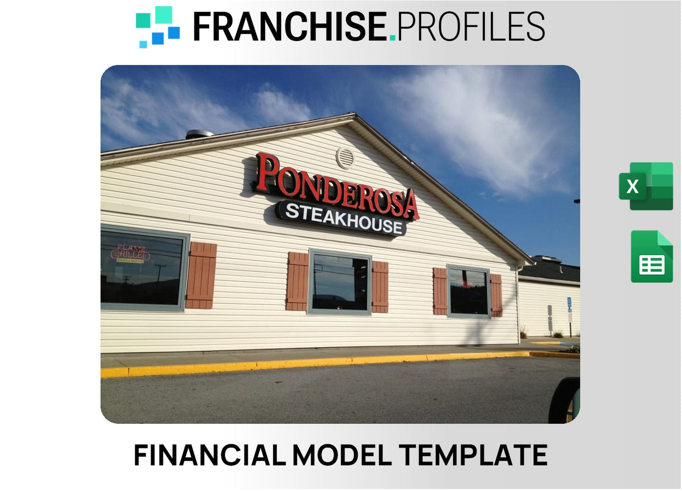 Ponderosa Steakhouse Franchise Financial Model Template