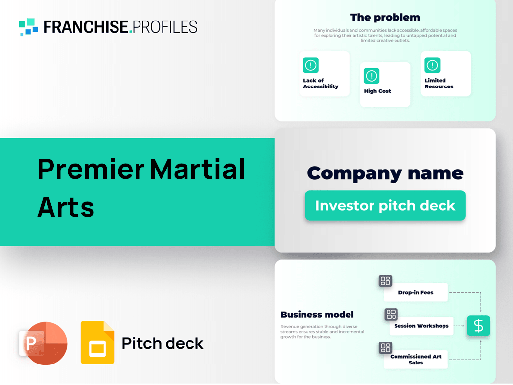 Premier Martial Arts Franchise Pitch Deck Template