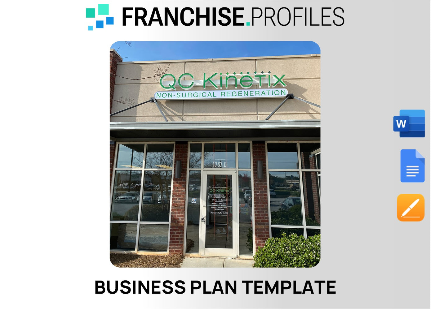 QC Kinetix Franchise Business Plan Template