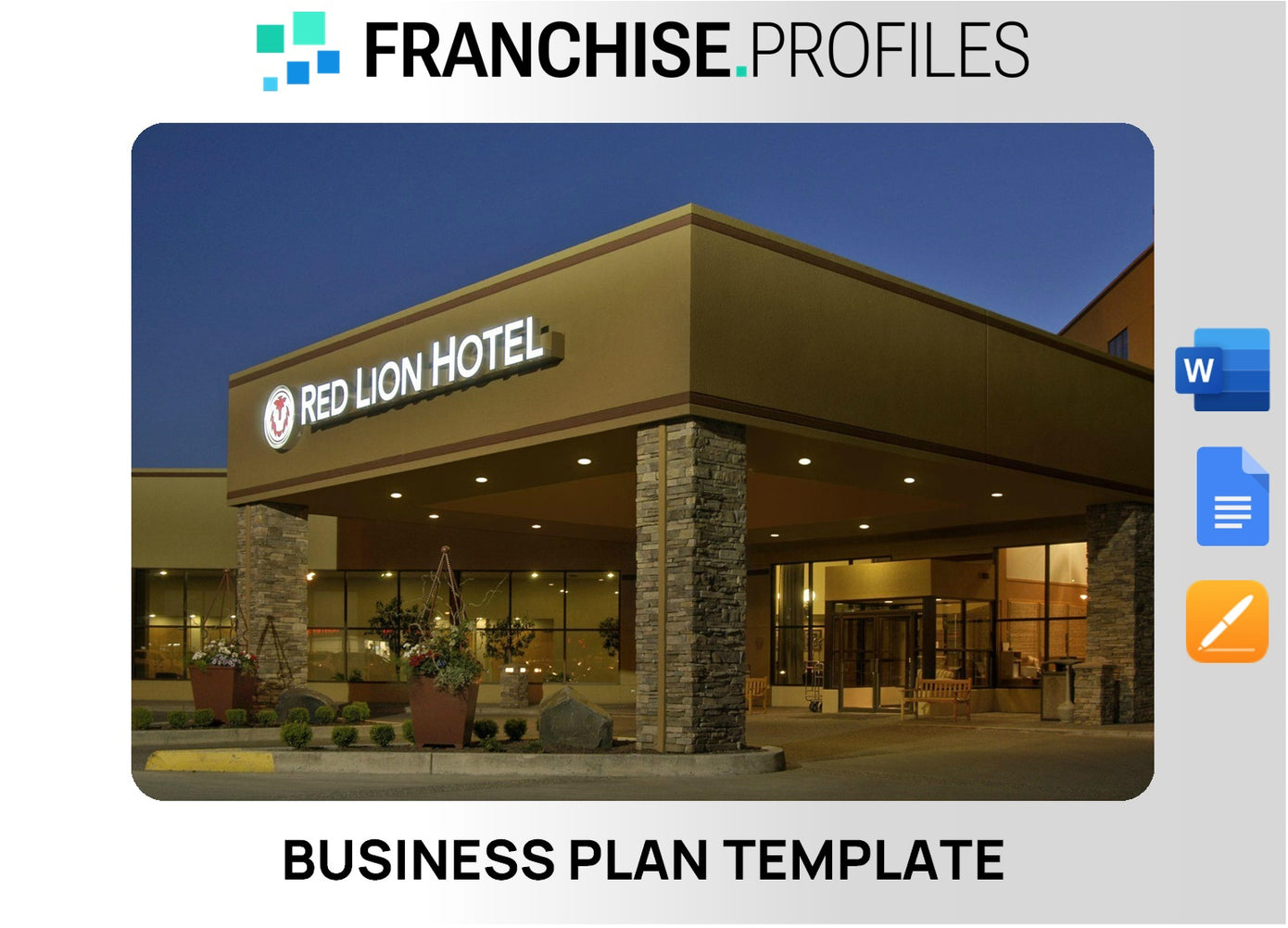 Red Lion Hotel Franchise Business Plan Template