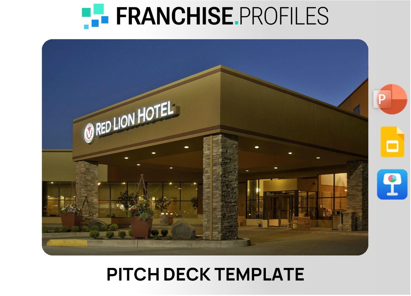 Red Lion Hotel Franchise Pitch Deck Template