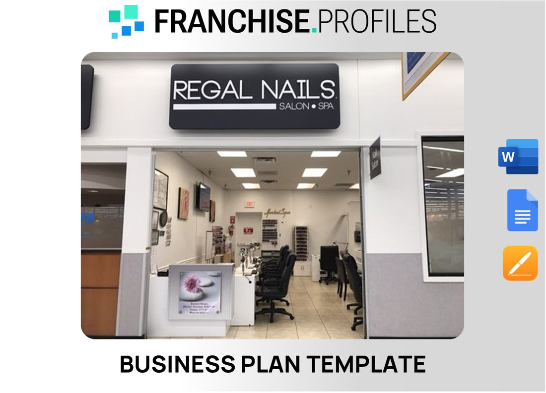 Regal Nails Salon & Spa Franchise Business Plan Template