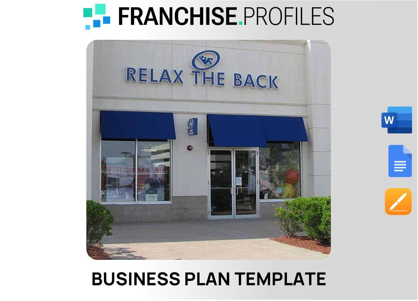 Relax The Back Franchise Business Plan Template