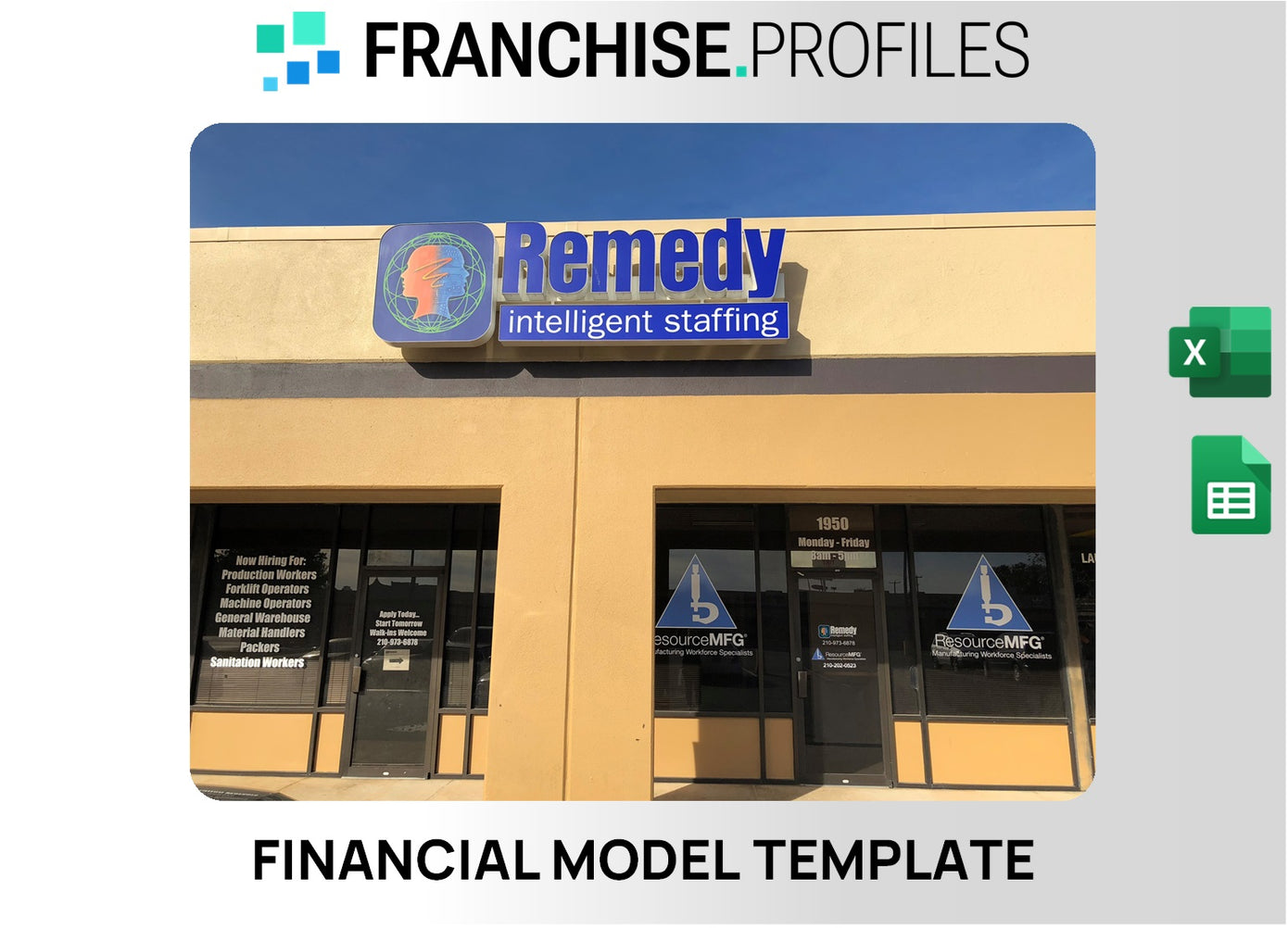 Remedy Intelligent Staffing Franchise Financial Model Template