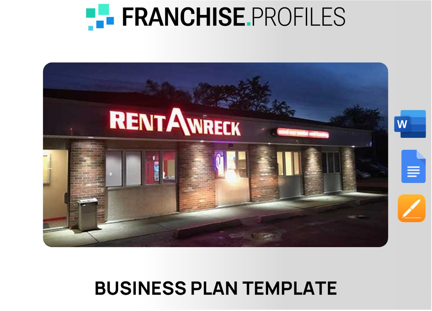 Rent-A-Wreck Franchise Business Plan Template