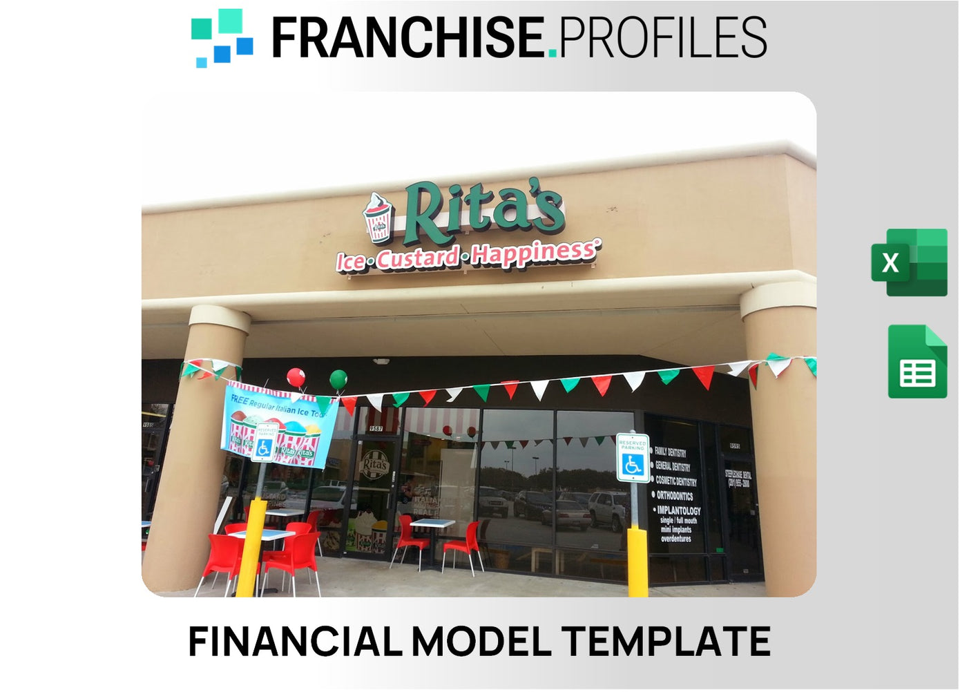 Rita's Ice-Custard-Happiness Franchise Financial Model Template