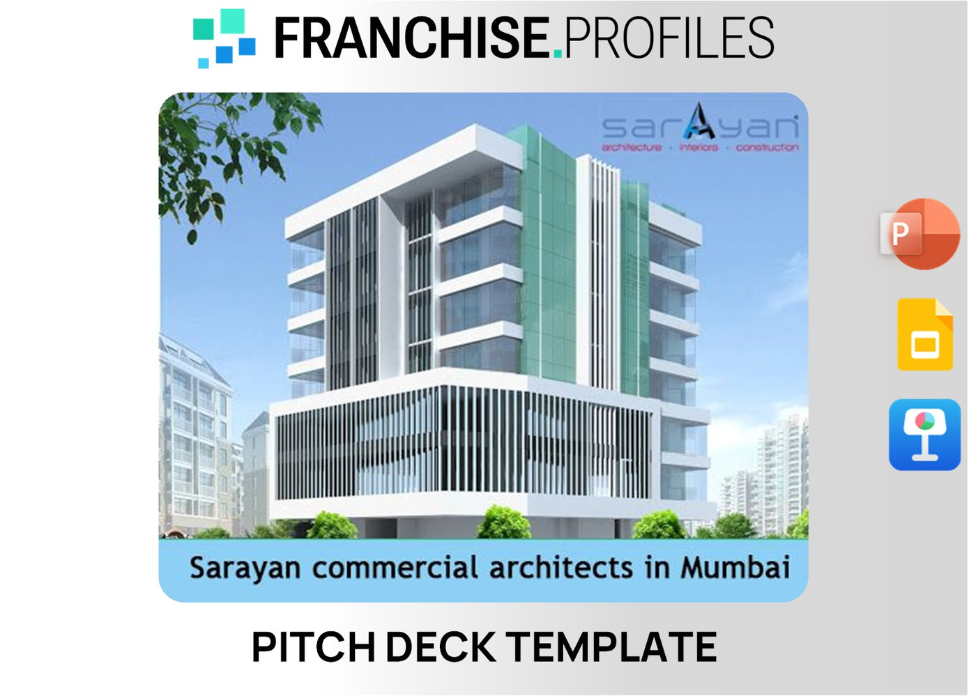 Sarayan Building Solutions Franchise Pitch Deck Template