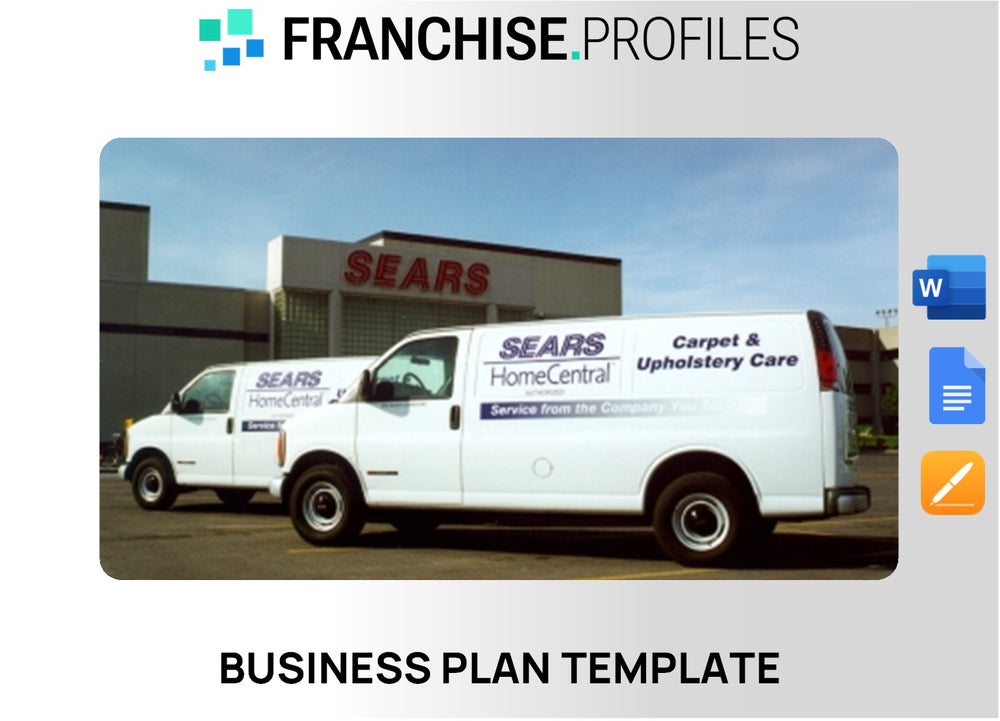 Sears Carpet and Upholstery Care Franchise Business Plan Template