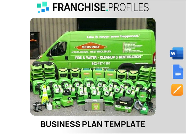 Servpro Franchise Business Plan Template