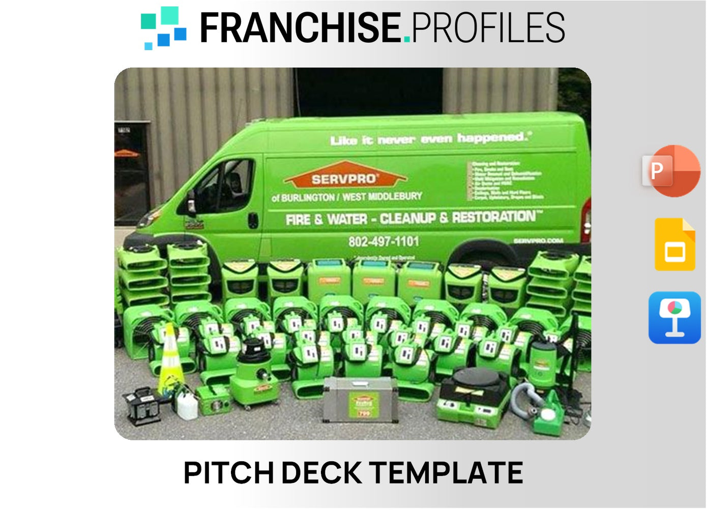 Servpro Franchise Pitch Deck Template