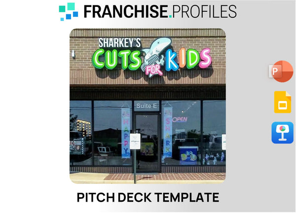 Sharkey's Cuts for Kids Franchise Pitch Deck Template