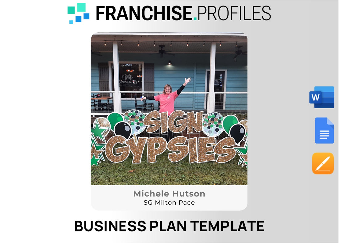 Sign Gypsies Franchise Business Plan Template