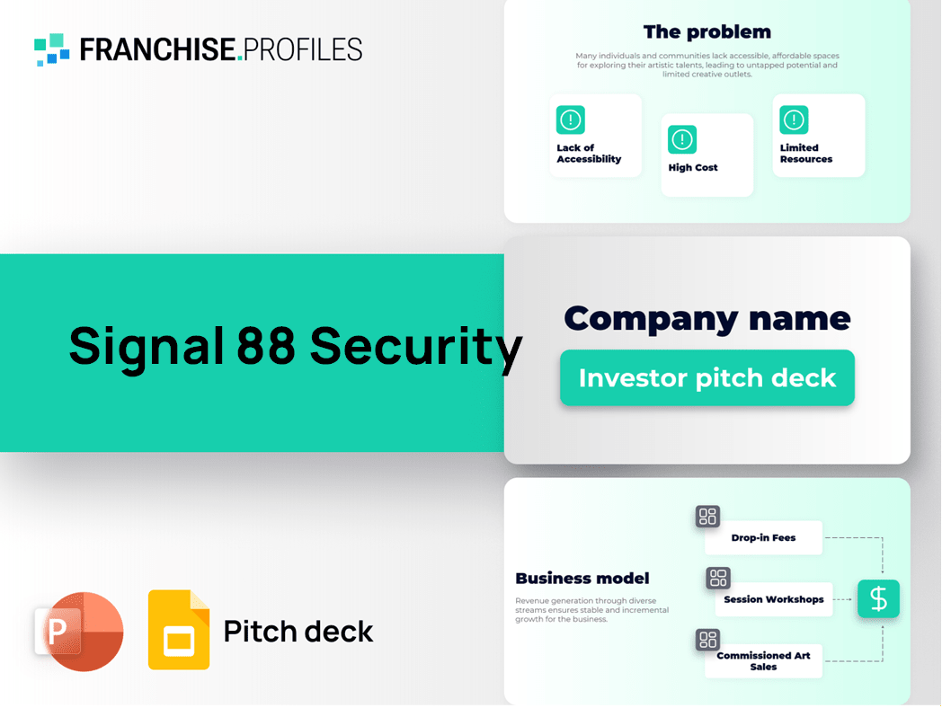 Signal 88 Security Franchise Pitch Deck Template